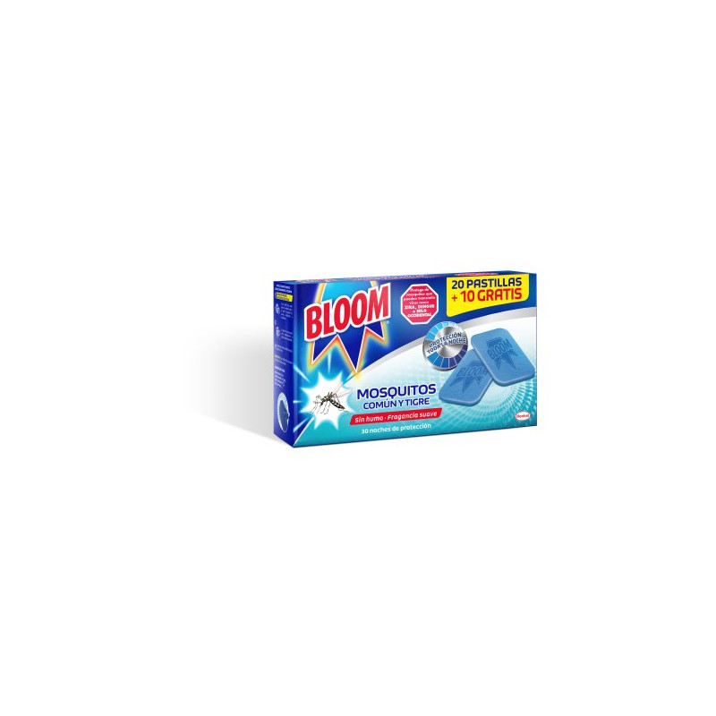 Bloom Antimosquitos Recambio Pastillas 20 + 10 Ud