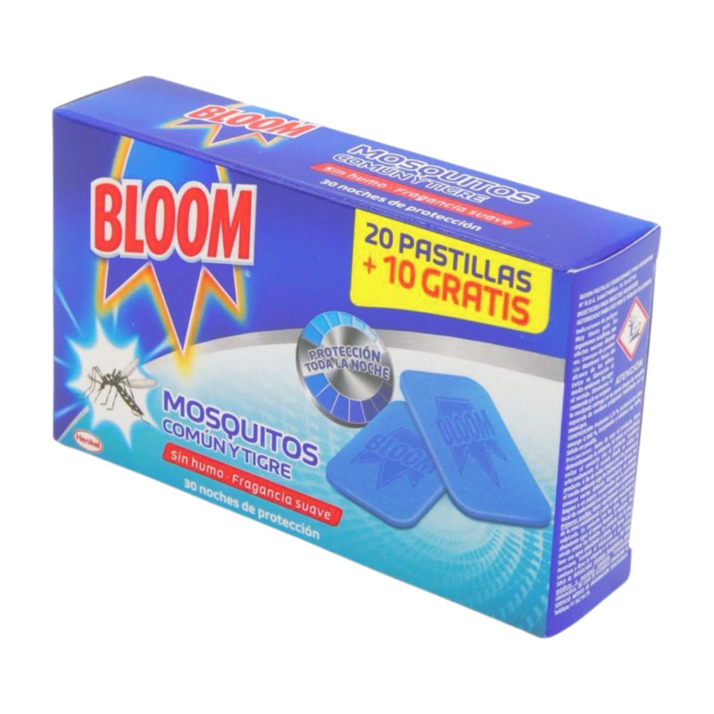 Bloom Antimosquitos Recambio Pastillas 20 + 10 Ud