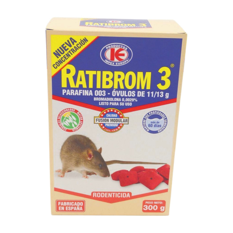 Ratibrom 3 Ovulos Parafina 300