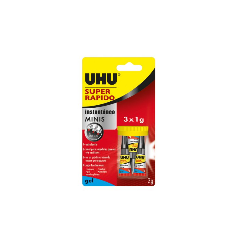 Pegamento Super Rapido 3 Ud X 1 Gr