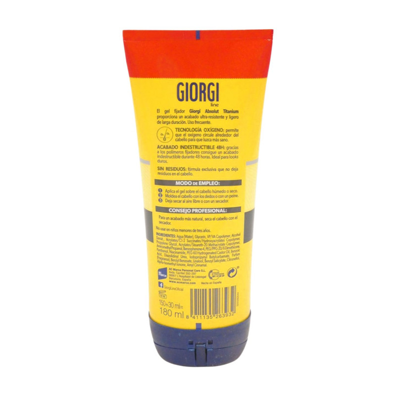 Giorgi Gel Fijador Titanium 170