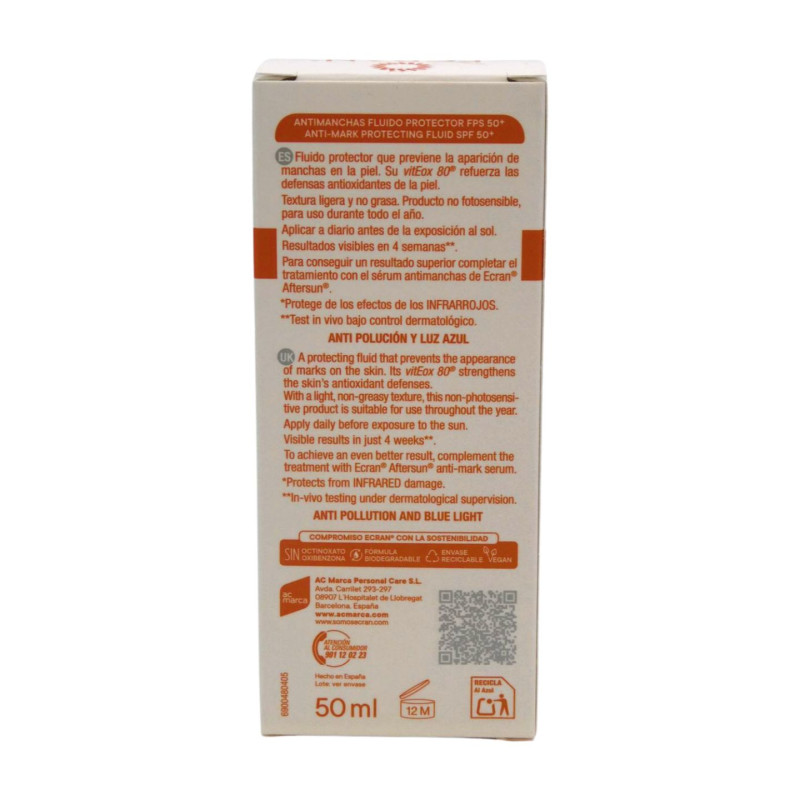 Sun Protector Solar Facial 50 ml Spf50+ Antimanchas