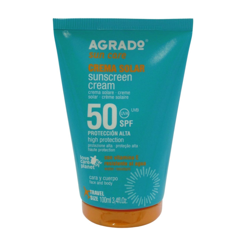 Protector Solar Crema 100 ml Spf-50 Tubo Viaje