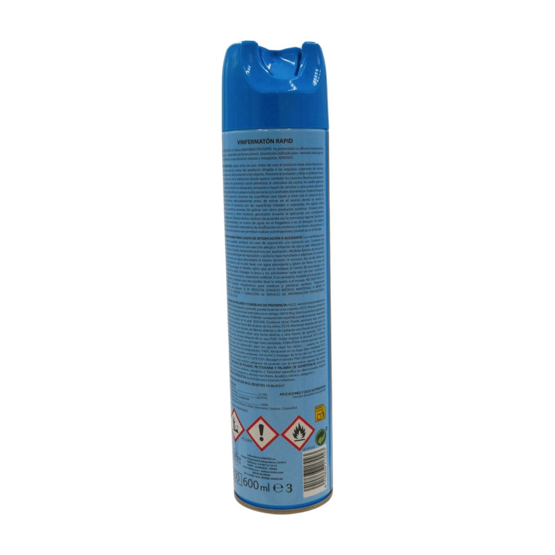 Vinfer Rapid Moscas/Mosquitos 600 ml Limon