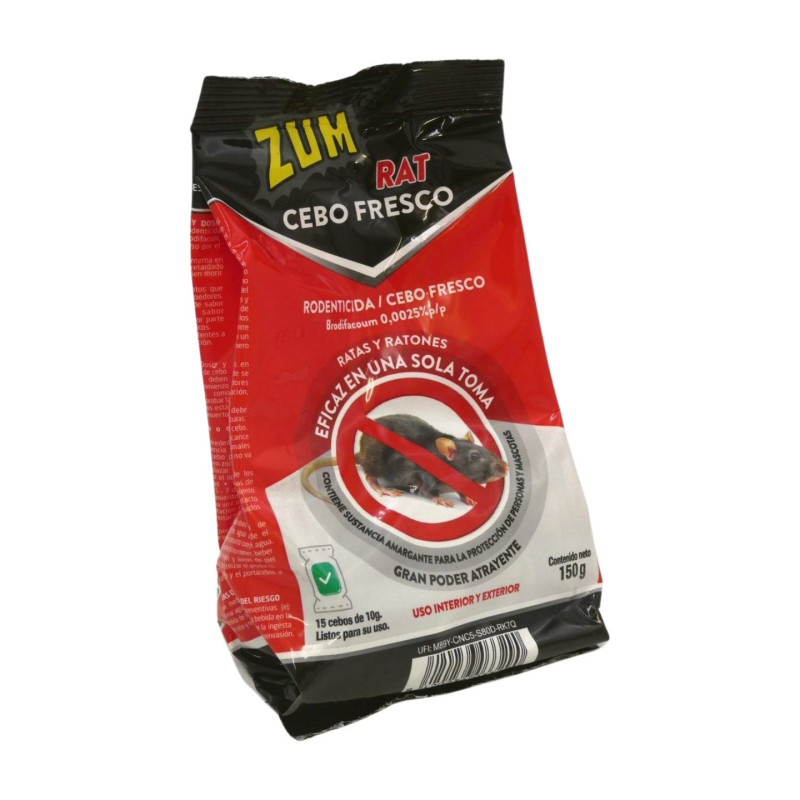 Rat Cebo Fresco Brodifacoum 150 Gr