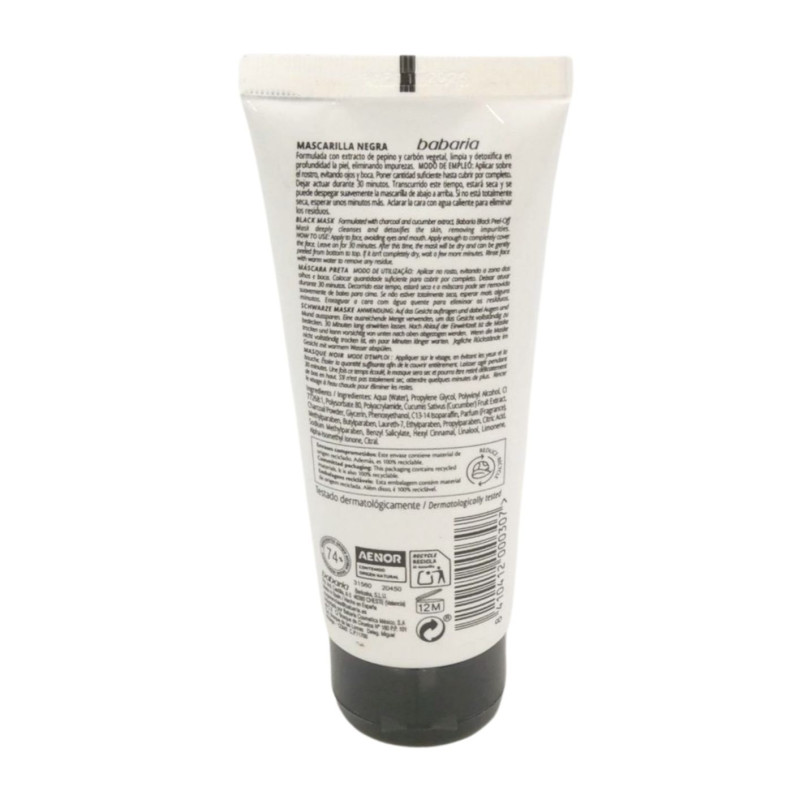 Mascarilla Facial Negra Detoxificante