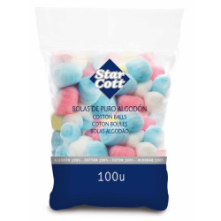 Algodon Bolas Colores Surtidos 100 Ud