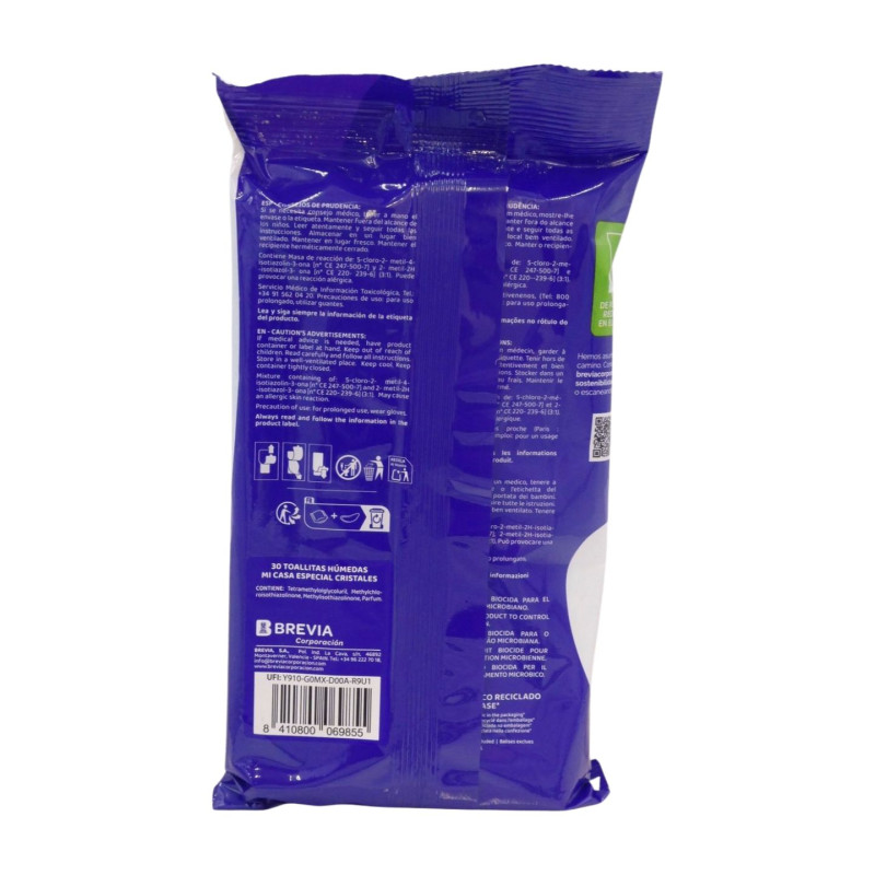Toallitas Cristales (MAXI /30 Ud. Dobles)