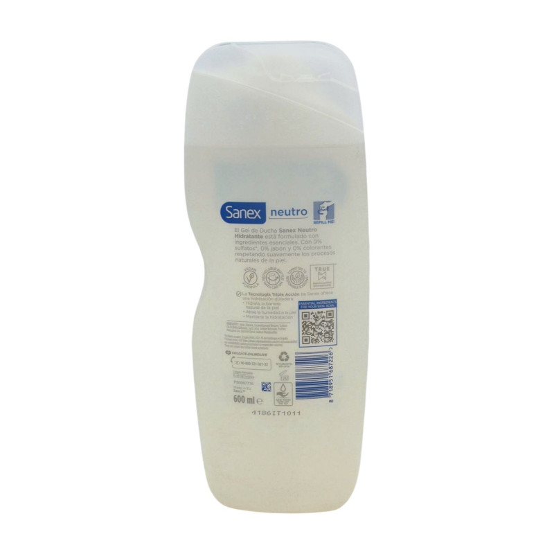 Gel 600 ml Neutro Hidratante Todo Tipo Pieles