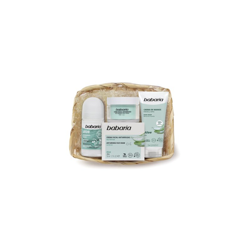 Babaria Estuche Aloe Vera 3 Piezas (Crema+Manos+Deo.) Babaria Estuche Aloe Vera 3 Piezas (Crema+Manos+Deo.)