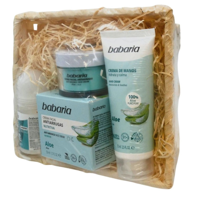 Babaria Estuche Aloe Vera 3 Piezas (Crema+Manos+Deo.) Babaria Estuche Aloe Vera 3 Piezas (Crema+Manos+Deo.)