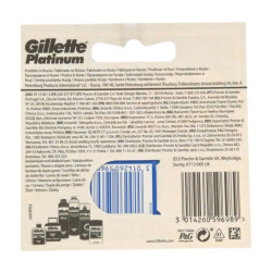 Gillette Platinium Hojas De Afeitar 5 Ud
