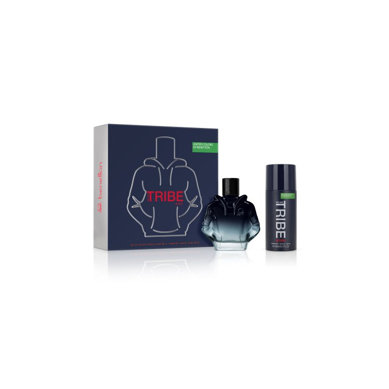 Tribe Man Intense Estuche(Colonia Desodorante )