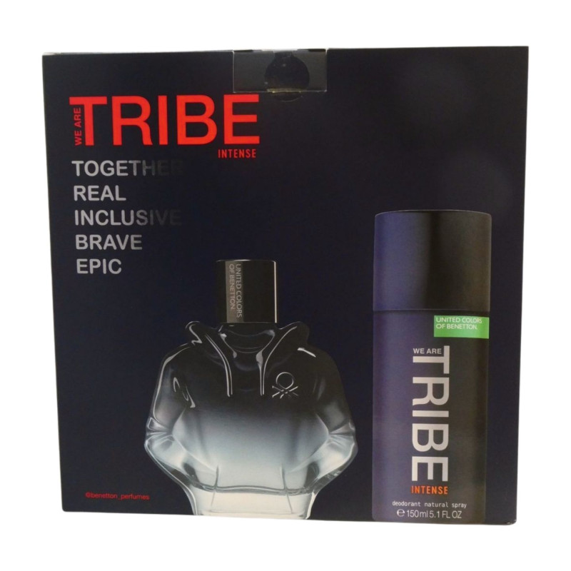 Tribe Man Intense Estuche(Colonia Desodorante )