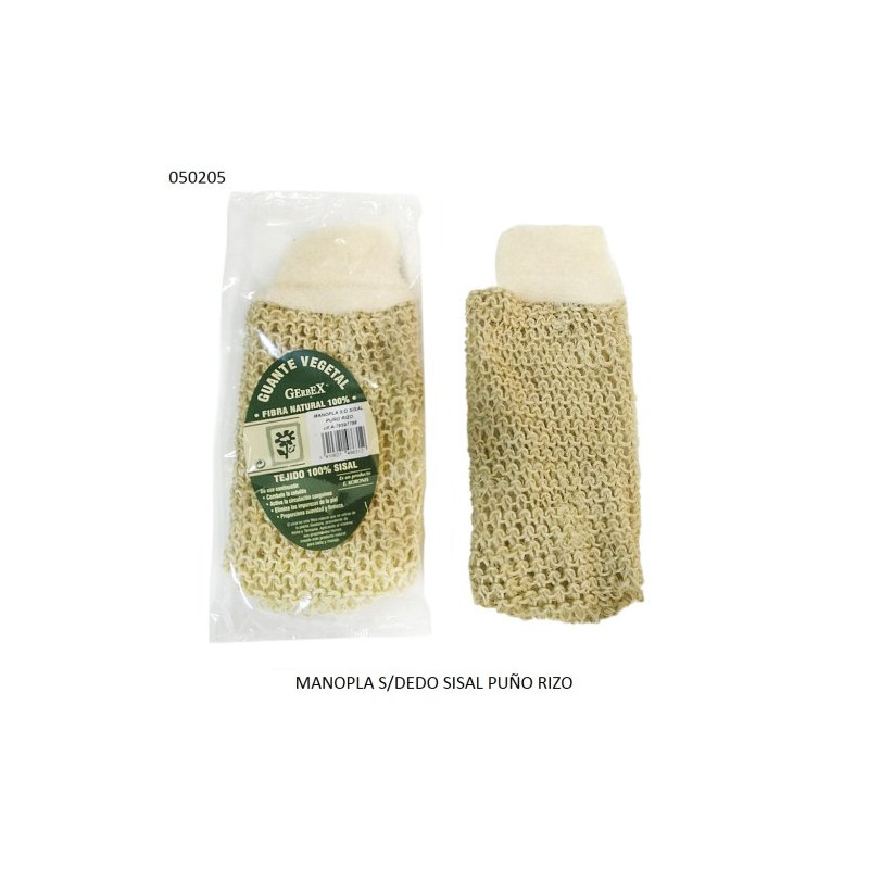 Manopla Varcas Sin Dedo Sisal Exfoliante