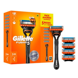 Gillette Fusion Maquina Afeitar + 5 Recambios