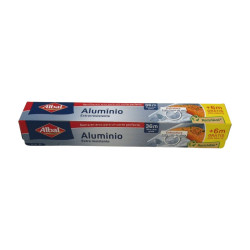 Papel Aluminio 30 Mt + 6 Mt Extras