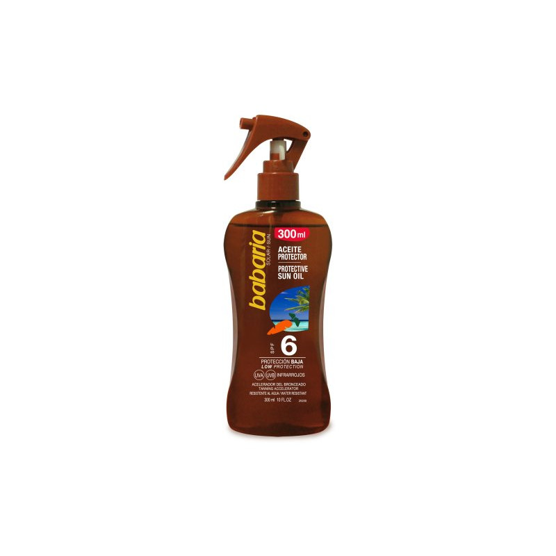 Protector Solar Aceita Pistola 300 ml F6 Zanahoria