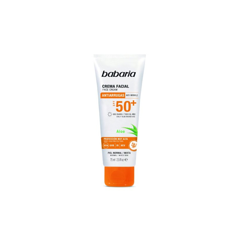 Protector Solar Crema Facial 75 ml Spf 50+ Antiarrugas