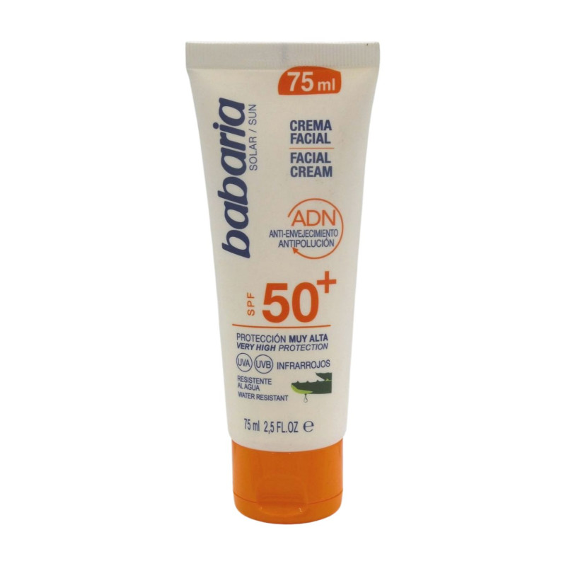 Protector Solar Crema Facial 75 ml Spf 50+ Antiarrugas