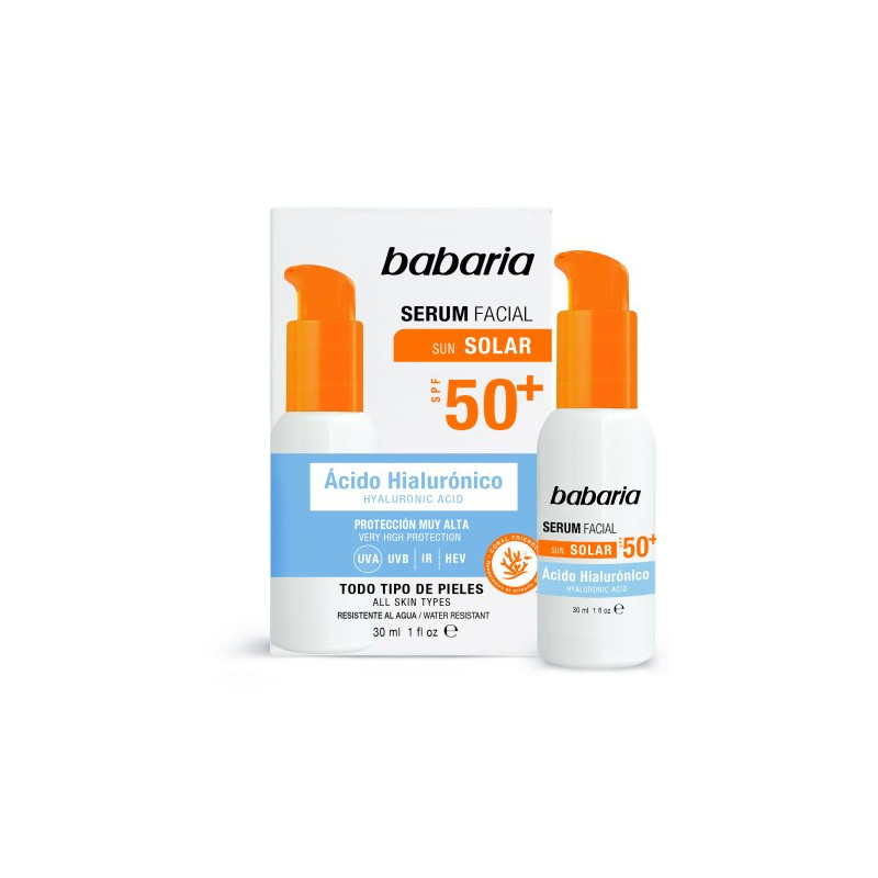 Protector Solar Serum Facial  Hialuronico 30 ml Spf 50+