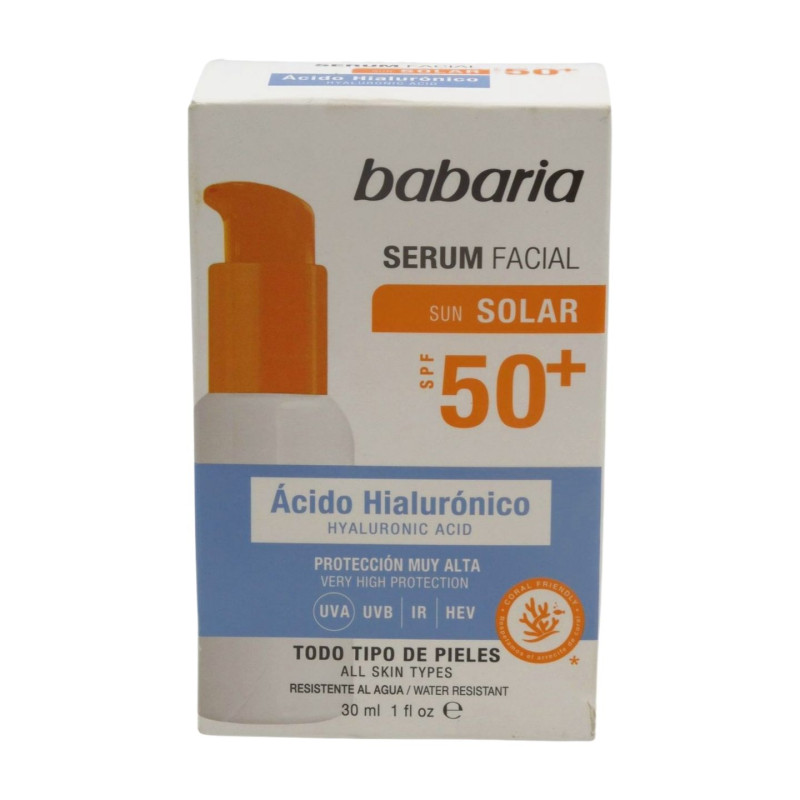 Protector Solar Serum Facial  Hialuronico 30 ml Spf 50+