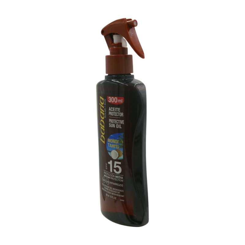 Protector Solar Aceite Pistola 300 ml Spf 15 Coco