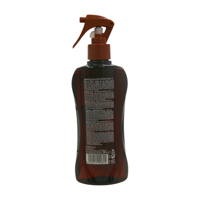 Protector Solar Aceite Pistola 300 ml Spf 15 Coco