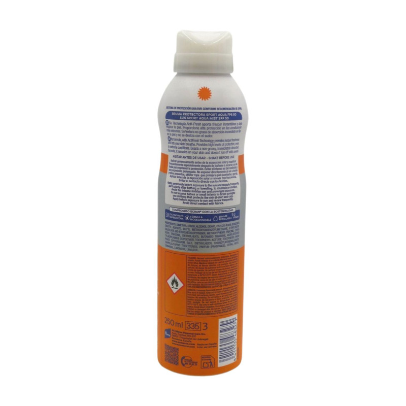 Protector Solar Sport Aqua Aerosol 250 ml Spf50