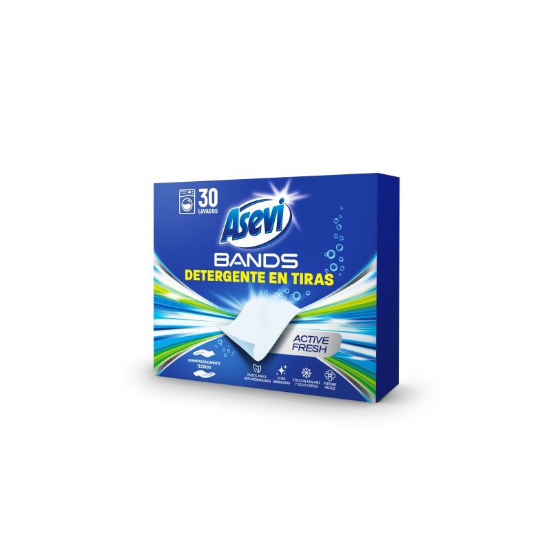Bands Detergente en Tiras Active Fresh (30 D)