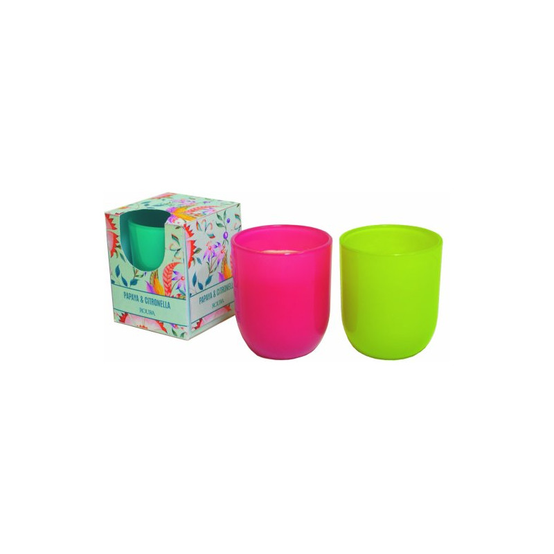 Vela Mosquitos Vaso Cristal 80x70 mm