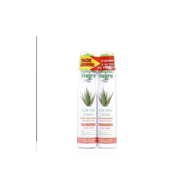 Desodorante Spray 200 ml Aloe Vera Duplo (2 Ud.)