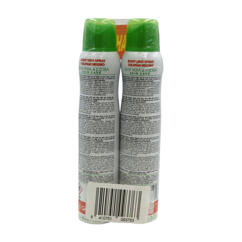 Desodorante Spray 200 ml Aloe Vera Duplo (2 Ud.)