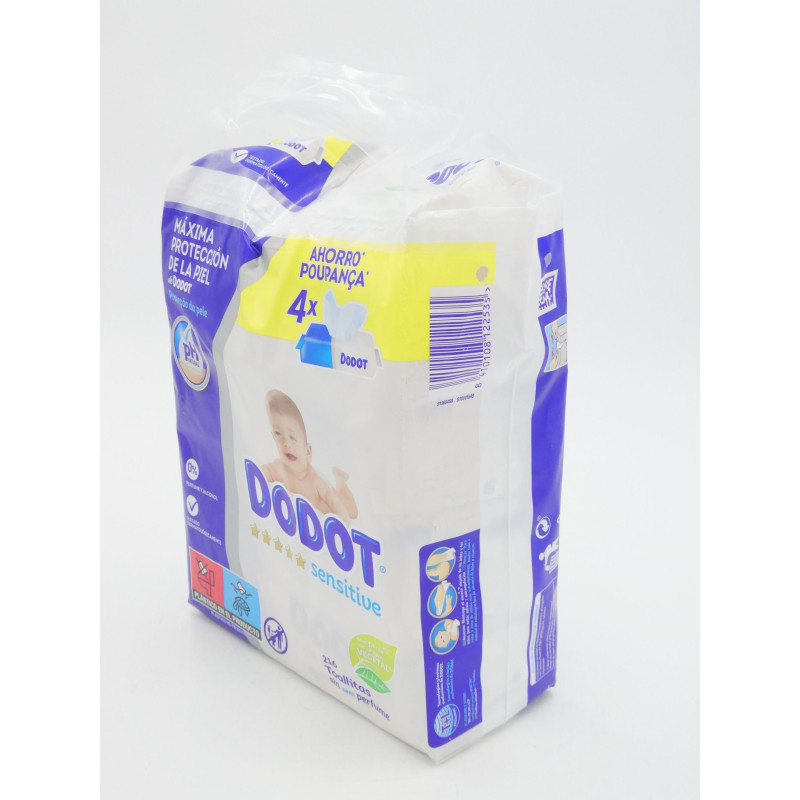 Toallitas Sensitive Pack x4 (54 Ud)