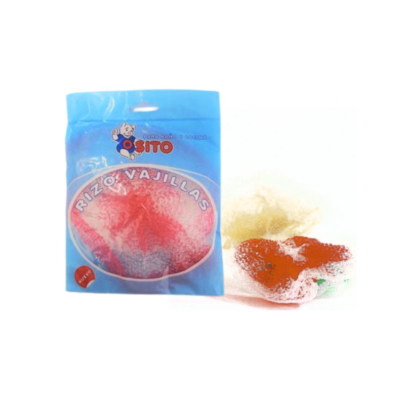 Estropajo Rizo Vajillas 3 Ud Cocina