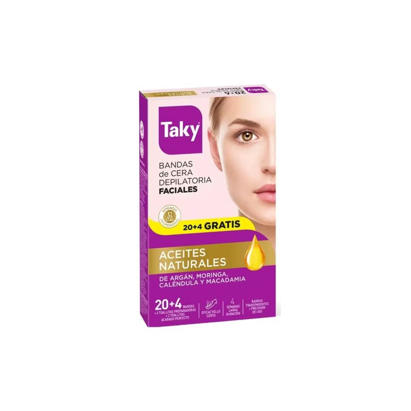 Bandas Cera Facial (20+4 Ud.)