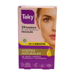 Bandas Cera Facial (20+4 Ud.)