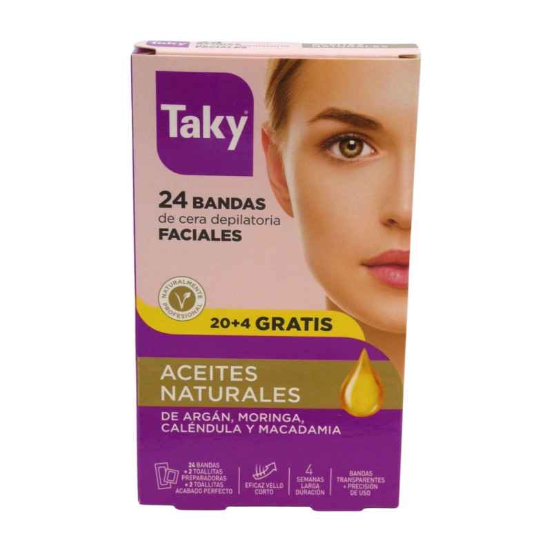 Bandas Cera Facial (20+4 Ud.)