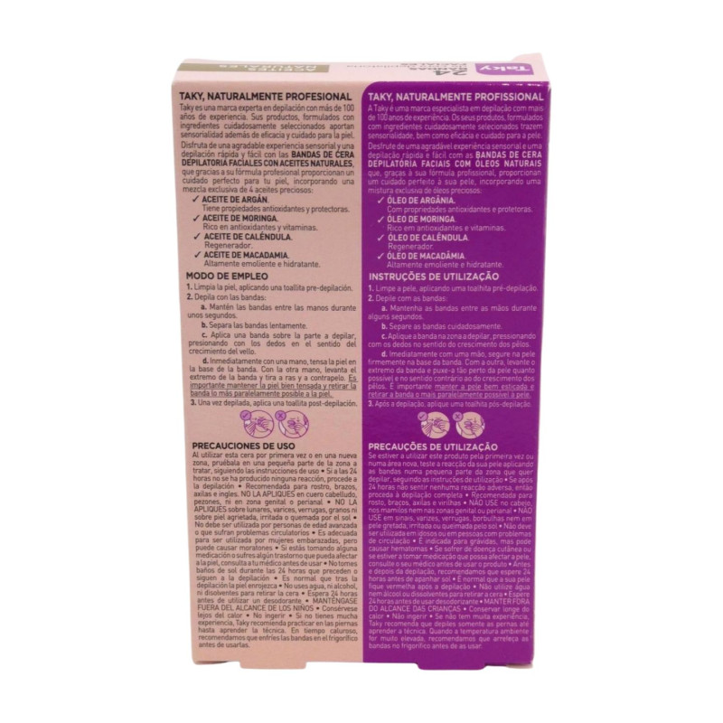 Bandas Cera Facial (20+4 Ud.)