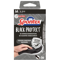 Guante Nitrilo Negro T/7 M...