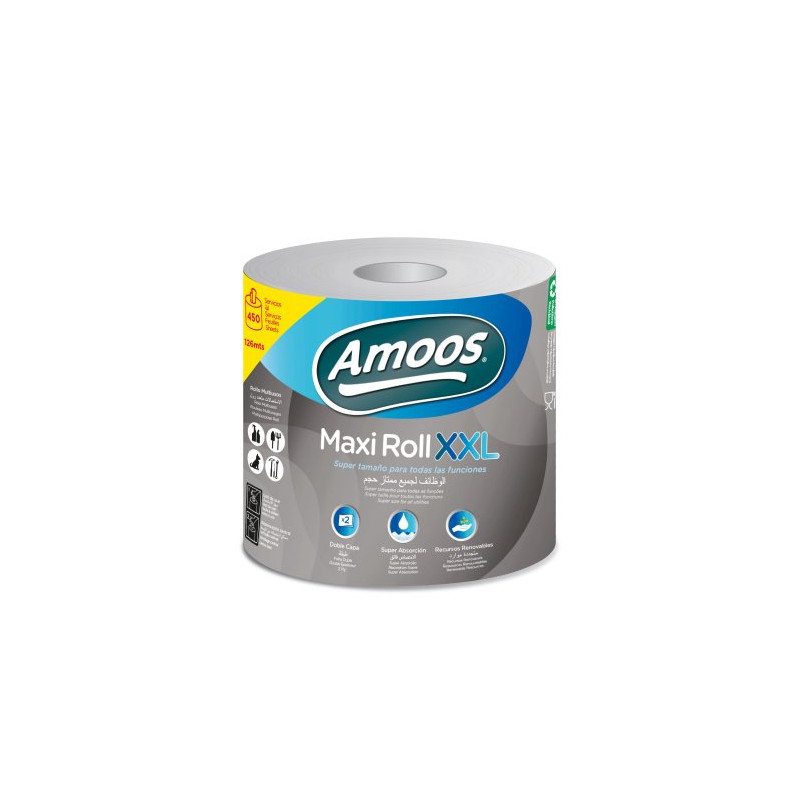 Papel Cocina 1,1 kg 450 Servicios 2 Capas 