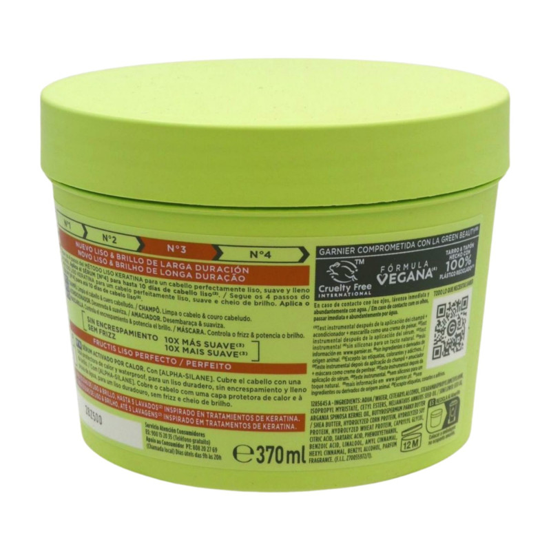 Mascarilla Liso Keratina 370 ml Argan