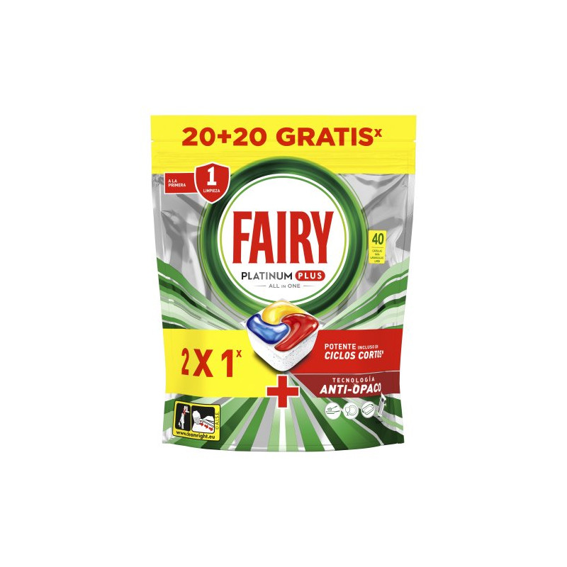 Lavavajillas Maquina Platinum Plus (20 + 20 Dosis ) 