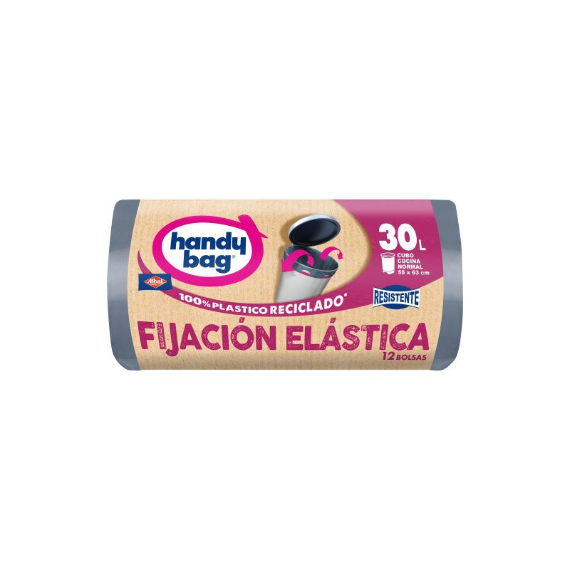 Bolsa De Basura Fijación Elastica 30 L (12 Ud.)