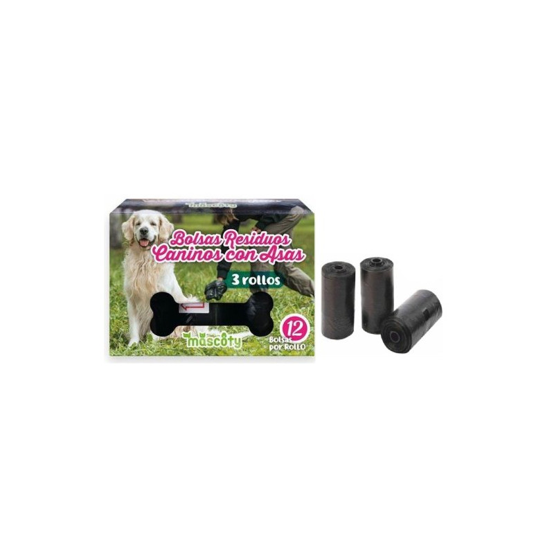 Bolsas Higienicas Perros 12 Ud.x 3 Rollos