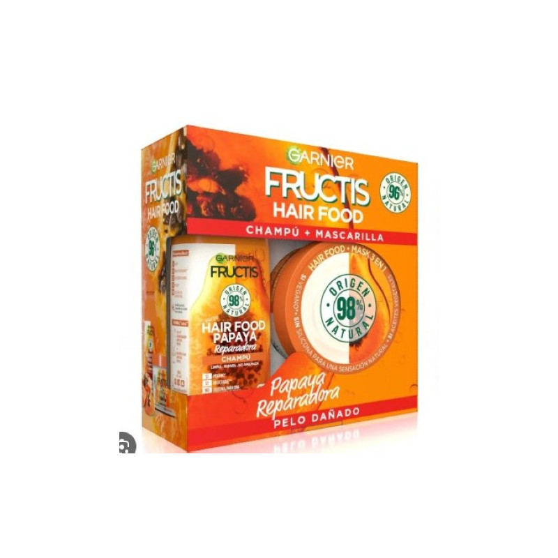 Hair Food Pack Papaya Champu 350 ml + Mascarilla 400 ml