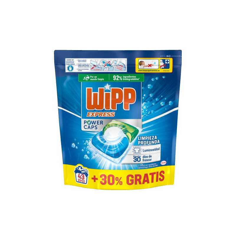 Detergente Power Capsulas (33+10 Dosis)