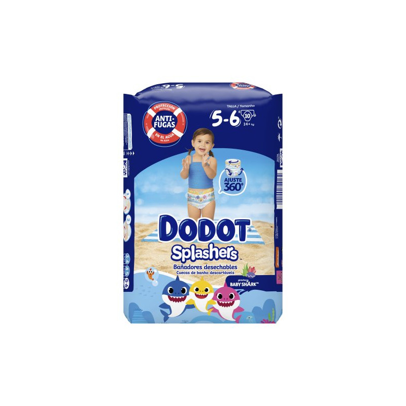 Pañal Splashers T(5-6) +14 Kg 10 Ud