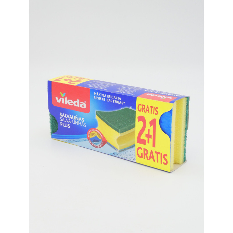 Estropajo Salvauñas Plus 2+1 Ud