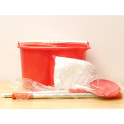Pack (Cubo+Esc.+Palo+Moch.) Rojo